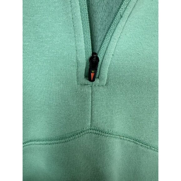 Kerrits Fleece Quarter Zip Size Large ? Mint Navy Pullover Equestrian Horse - Picture 2 of 8